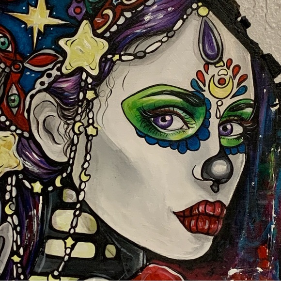 ORIGINAL OOAK ART! BRITTANY HANKS ORIGINAL PAINTING ON WOOD! Ready to Hang! - Picture 6 of 13